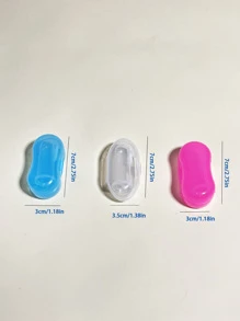 1入組矽膠寵物牙刷盒軟指牙刷狗牙刷套裝呼吸牙齒護理工具狗牙齒清潔用品 - 無色 - 查看 7