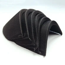 1對黑色加厚隱形海綿包肩墊，透氣性好，防滑墊，直角肩，適合男女，夏季短袖等 - 黑色 - 查看 2