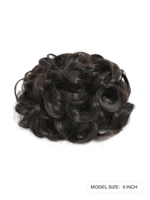 Claw Clip Messy Bun Hair Piece Wavy Curly Hair Bun Clip In Claw Chignon Ponytail Hairpieces Synthetic Tousled Updo Hair Extensions Scrunchie Hairpiece For Women