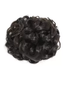 Claw Clip Messy Bun Hair Piece Wavy Curly Hair Bun Clip In Claw Chignon Ponytail Hairpieces Synthetic Tousled Updo Hair Extensions Scrunchie Hairpiece For Women