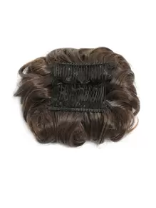 爪夾凌亂髮髻髮片波浪捲髮髮髻夾爪髮髻馬尾假髮合成凌亂高髻接髮女式髮圈假髮 - 彩色 - 查看 5