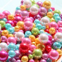 200入組無孔人造珍珠珠子，適用於DIY珠寶，手機殼，頭飾，鞋子和衣服裝飾 – 隨機發貨 - 彩色 - 查看 1
