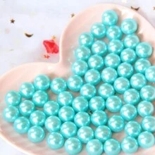 200入組無孔人造珍珠珠子，適用於DIY珠寶，手機殼，頭飾，鞋子和衣服裝飾 – 隨機發貨 - 彩色 - 查看 3