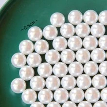 200入組無孔人造珍珠珠子，適用於DIY珠寶，手機殼，頭飾，鞋子和衣服裝飾 – 隨機發貨 - 彩色 - 查看 8