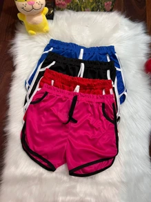 Short casual feminina conjunto de 4 peças - Multicolorido - Visão 1