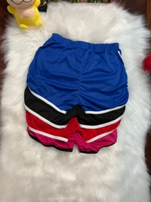 Short casual feminina conjunto de 4 peças - Multicolorido - Visão 2