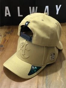 Men Baseball Cap - Mustard Yellow - View 2