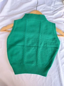 cropped modal liso - Verde - Visão 2