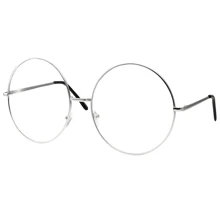 Lentes Gafas Circulares Redondas Oftalmicas Para Graduar Incluye Funda Acero Moda Optica Oftalmico - Plateado - Ver 2