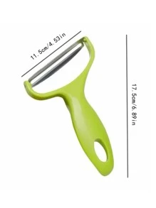 1pc Stainless Steel Cabbage Grater - A Multifunctional Kitchen Tool For Peeling, Shredding Slicing Veggies Fruits!