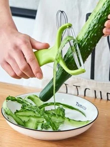 1pc Stainless Steel Cabbage Grater - A Multifunctional Kitchen Tool For Peeling, Shredding Slicing Veggies Fruits!