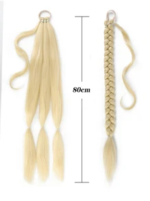 Phần mở rộng tóc tổng hợp đuôi ngựa thẳng cực dài - Màu be - Xem 2