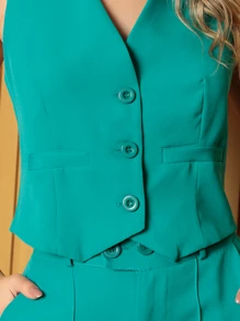 Women Two-piece Outfits - 藍色 - 查看 1