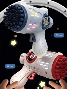 1個卡通太空人泡泡槍,電動玩具泡泡槍,適合作為兒童禮物