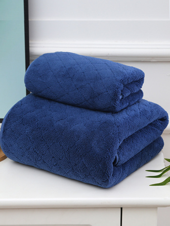 2入組素色浴巾套裝