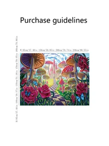 蘑菇圖案掛毯 - 彩色 - 查看 2