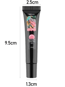 FULL BEAUTY 5D立体布丁胶套装韩式造型凝胶指甲雕塑糖果色指甲油内衬亮光夏季装饰 - 粉色 - 查看 2