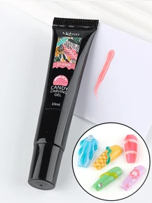 FULL BEAUTY 5D立体布丁胶套装韩式造型凝胶指甲雕塑糖果色指甲油内衬亮光夏季装饰 - 粉色 - 查看 3