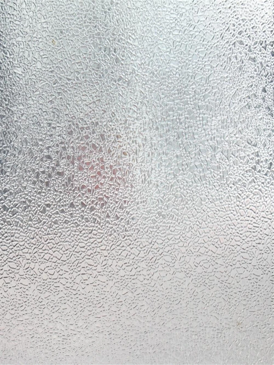 1卷磨砂窗戶隱私膜：水晶玻璃膜，無膠靜電膜，防紫外線窗戶貼膜，家庭辦公室單向視覺阻擋 - 白色 - 查看 1