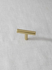 1入組鋁合金櫥櫃拉,現代金色抽屜把手 - 金色 - 查看 1