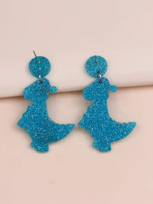 1 Đôi Nón Giáng Sinh Thời Trang & Bông Tai Hình Khủng Long Thích Hợp Cho Nữ Trang Trí Giáng Sinh - Nhiều màu - Xem 3