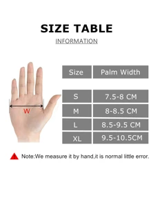 1雙防風防水濃烈香調騎行手套 - 黑色 - 查看 2