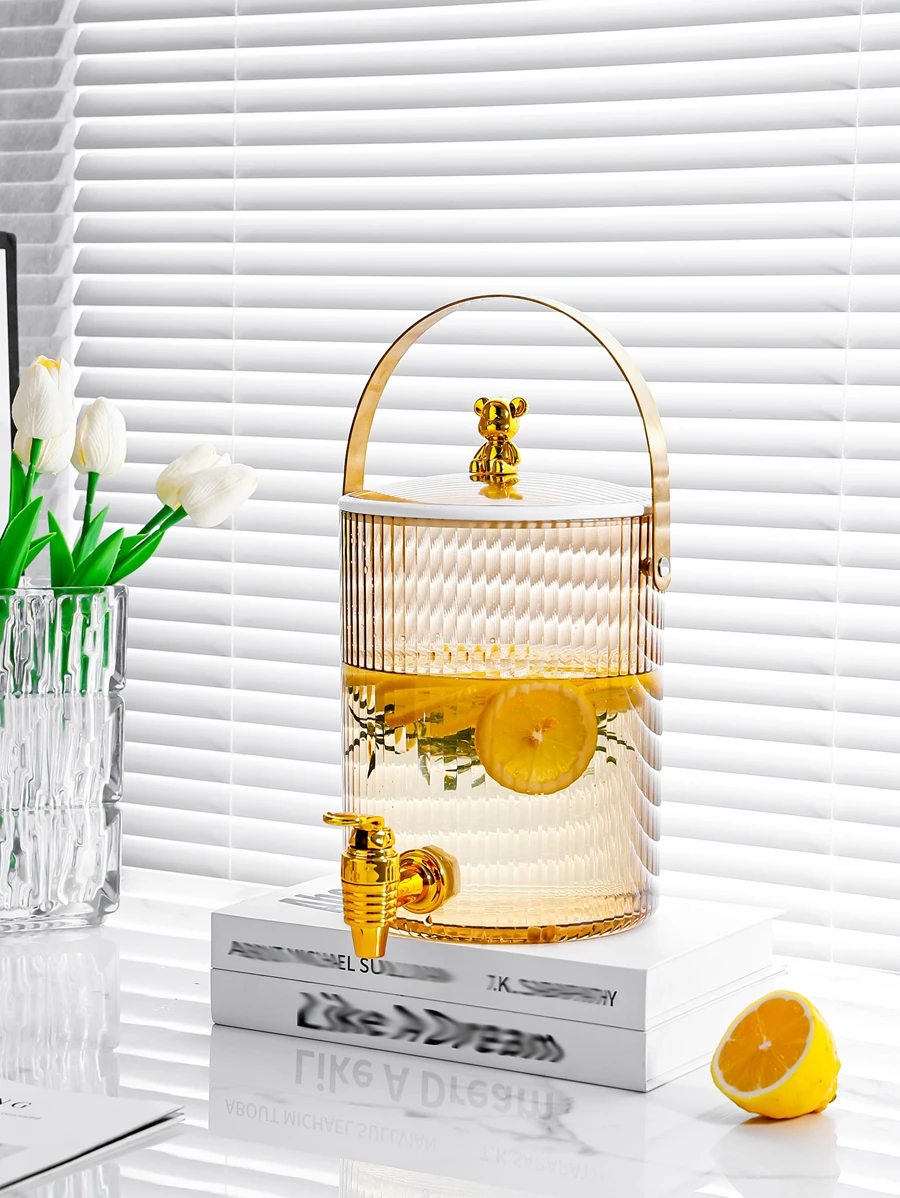 1pc Clear Water Pot - Gold - View 1