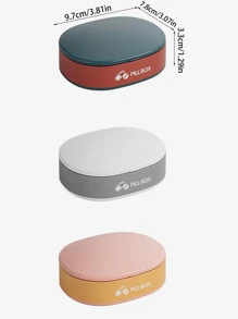 1 Mini Di Động 7 Ngày Sáng/Trưa/Đêm Chống Ẩm Cói Hộp Đựng Thuốc Cho Quản Lý Thuốc - Màu xanh lam - Xem 5