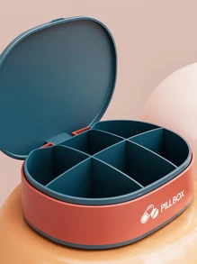 1 Mini Di Động 7 Ngày Sáng/Trưa/Đêm Chống Ẩm Cói Hộp Đựng Thuốc Cho Quản Lý Thuốc - Màu xanh lam - Xem 4