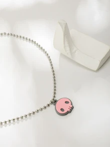 Vòng cổ mặt dây chuyền đầu lâu - Bạc - Xem 4