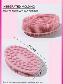 1 chiếc cọ tắm silicon màu hồng, tẩy tế bào chết toàn thân, tẩy tế bào chết, Bath And Body Works, vòi hoa sen, phòng khách, phòng ngủ, phòng tắm, trang trí nhà cửa, đồ dùng du lịch, đám cưới, tiệc tùng, sinh nhật, quà tặng cho nam giới, bố mẹ, bạn bè, năm mới, phụ kiện, quà tặng vui nhộn - Hồng - Xem 3