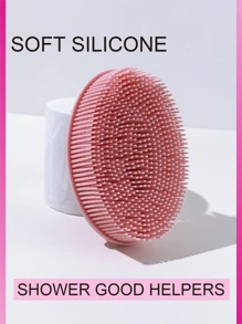 1 chiếc cọ tắm silicon màu hồng, tẩy tế bào chết toàn thân, tẩy tế bào chết, Bath And Body Works, vòi hoa sen, phòng khách, phòng ngủ, phòng tắm, trang trí nhà cửa, đồ dùng du lịch, đám cưới, tiệc tùng, sinh nhật, quà tặng cho nam giới, bố mẹ, bạn bè, năm mới, phụ kiện, quà tặng vui nhộn - Hồng - Xem 4