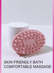 1 chiếc cọ tắm silicon màu hồng, tẩy tế bào chết toàn thân, tẩy tế bào chết, Bath And Body Works, vòi hoa sen, phòng khách, phòng ngủ, phòng tắm, trang trí nhà cửa, đồ dùng du lịch, đám cưới, tiệc tùng, sinh nhật, quà tặng cho nam giới, bố mẹ, bạn bè, năm mới, phụ kiện, quà tặng vui nhộn - Hồng - Xem 5