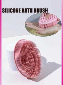 1 chiếc cọ tắm silicon màu hồng, tẩy tế bào chết toàn thân, tẩy tế bào chết, Bath And Body Works, vòi hoa sen, phòng khách, phòng ngủ, phòng tắm, trang trí nhà cửa, đồ dùng du lịch, đám cưới, tiệc tùng, sinh nhật, quà tặng cho nam giới, bố mẹ, bạn bè, năm mới, phụ kiện, quà tặng vui nhộn - Hồng - Xem 1