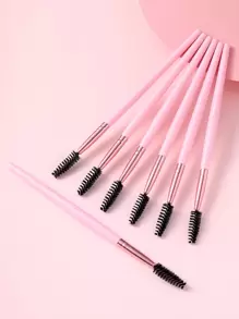7PCS Eye Pink Stick Mascara Brush Is Suitable For Eyebrow And Eyelash Extender, Which Can Be Used Repeatedly, Eyebrow Brush, Eyeshadow Brush, Brush - Multicolor - View 6