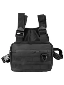 Casual Men's Vest Chest Rig Bag-Hop Streetwear Chest Pack Travel Storage S Nylon Business Casual For Travel Vacation Sport School Multifunctional Men Bag Belt Bag Student Winter Large Capacity Funny Gifts For Men Chest Bag Side Bags For Men Hip Bag Black Bag Travel Essentials Holiday Essentials Bag For Men Fanny Pack Summer The Sporty Life Bag Pack Waist Bag Spring School Supplies Gym Bag Running Vest Side Bags For Men Men Essentials Fishing Gear Body Bag For Men