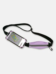 enfiti 跑步手臂手機支架腰包 - 紫色 - 查看 3