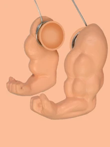 Rubber Chicken Wing Arm Decoration Muscle Arm - Apricot - View 3