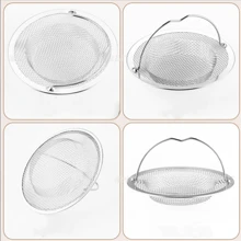 1 件装不锈钢浴缸排水毛发过滤器，带手柄，适用于厨房和浴室的水槽排水过滤器，请仔细检查规格和形状