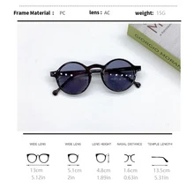 Xu hướng thời trang trẻ em mới Kính trẻ em chụp ảnh đường phố cá nhân - màu đen - Xem 3