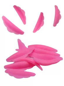 10Pcs Hot Pink Silicone Eyelash Perming Rod 3D Lash Lifting Curl Pads Cilia Perm Shields Curlers Makup Tools - Hot Pink - View 2