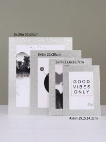 1 pieza Marco para imagen cartulina sin de lona - Plateado - Ver 4