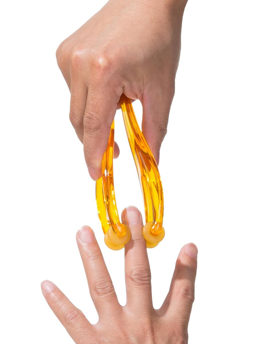 Masajeador de dedos, masaje de dedos de mano para el cuidado de las manos - Naranja - Ver 1