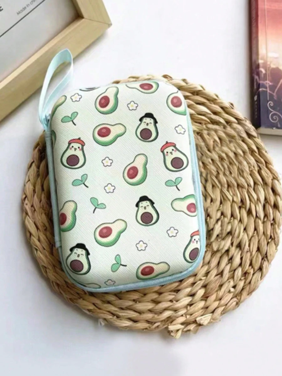 Túi lưu trữ cáp dữ liệu in bơ - Nhiều màu - Xem 1