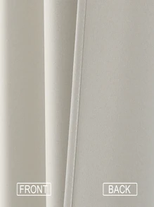 Estelar Textiler 1入組窗簾淺米色房間遮光窗簾窗簾後拉片和桿袋客廳隔熱遮陽簾 - 杏色 - 查看 6