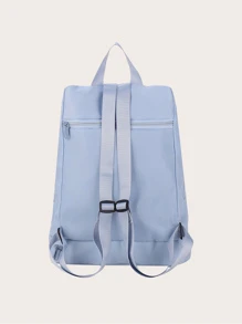 背包运动沙滩健身包带前拉链袋男女通用带鞋收纳袋 - 淺藍色 - 查看 4