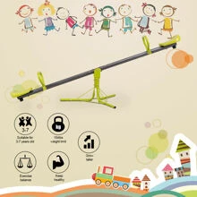 Costway Kids 360 Degree Rotation Seesaw Teeter Totter Outdoor Play Set Toy - Green - View 5
