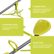 Costway Kids 360 Degree Rotation Seesaw Teeter Totter Outdoor Play Set Toy - Green - View 7