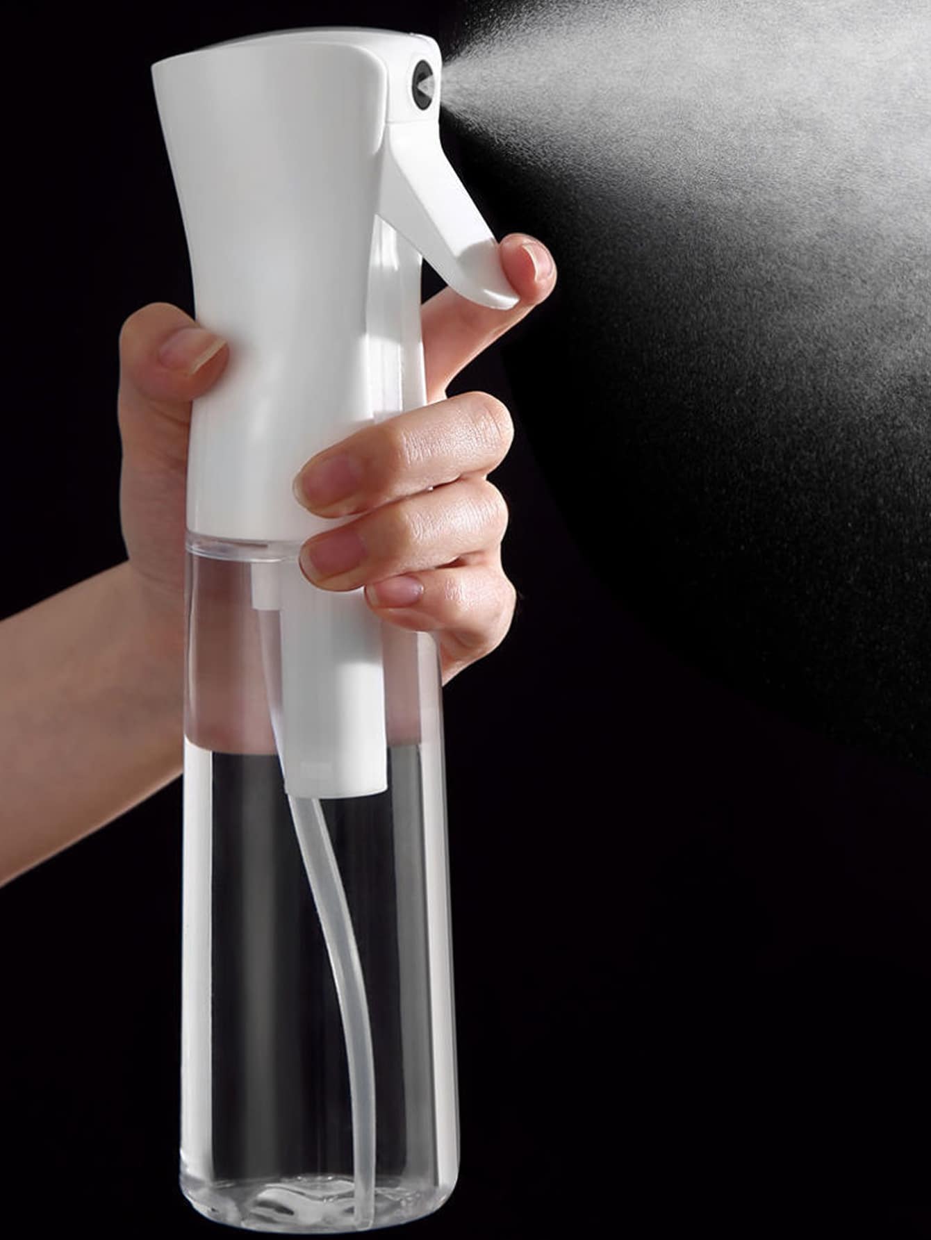 1pc 300ml High Pressure Spray Bottle, Small Atomizer Sprayer - Clear - View 1