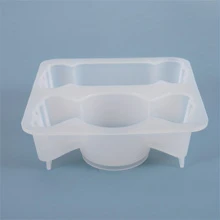 糖果形硅胶树脂模具工艺品 DIY 模具水晶环氧树脂铸造模具蜡烛混凝土模具 - 白色 - 查看 5